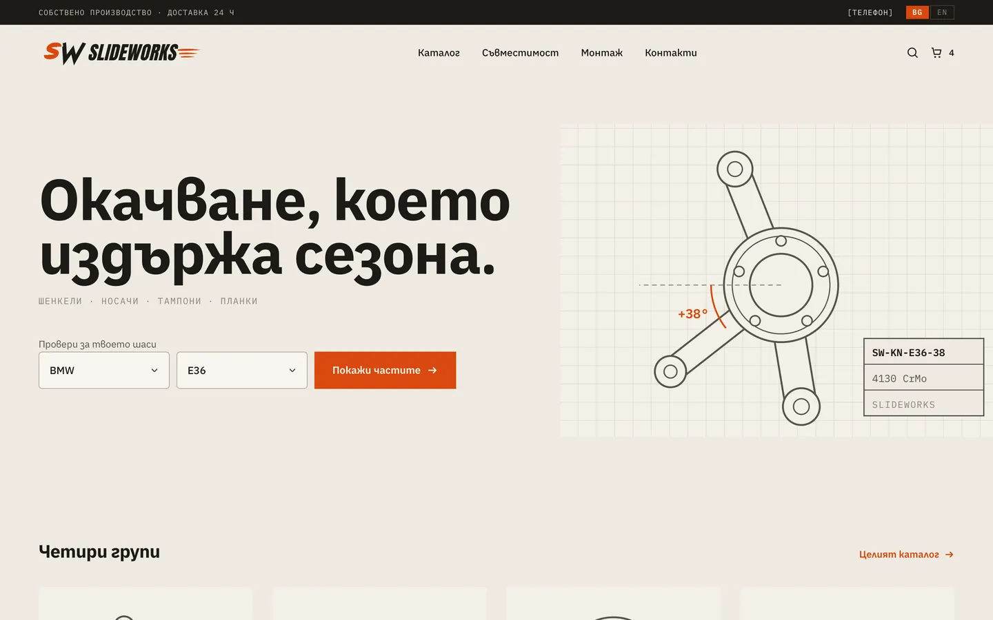 Началната страница на SLIDEWORKS